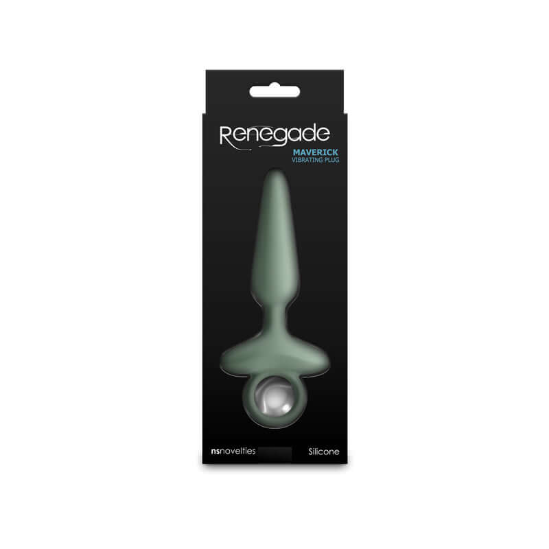 Renegade Maverick - Sage - Green 15 cm USB Rechargeable Vibrating Butt Plug